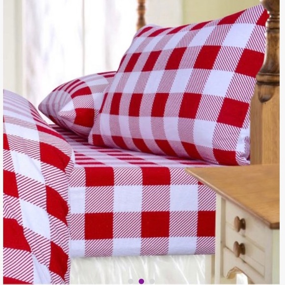 Midnight Dreams Other - Red Búfalo Check Flannel Sheet Set